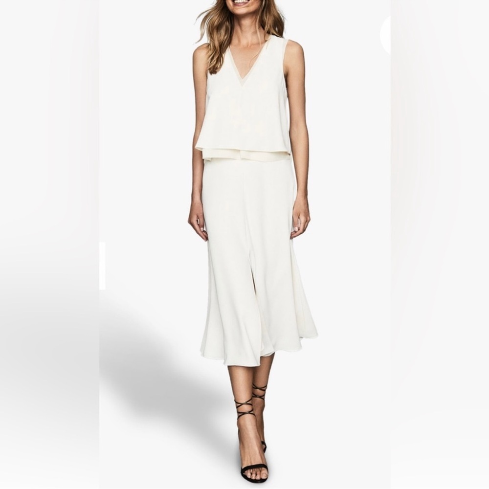 Reiss Viola Sheer Layered Midi Dress